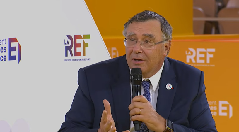 Patrick Pouyanné, PDG de TotalEnergies, lors de la REF 2026 (photo D.R.).