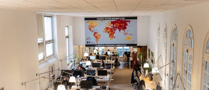 Le siège international de Reporters sans frontières à Paris (photo RSF). 