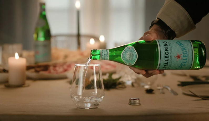 San Pellegrino, l'une des marques de Peranel, le nouveau nom des eaux de Nestlé (photo D.R.).