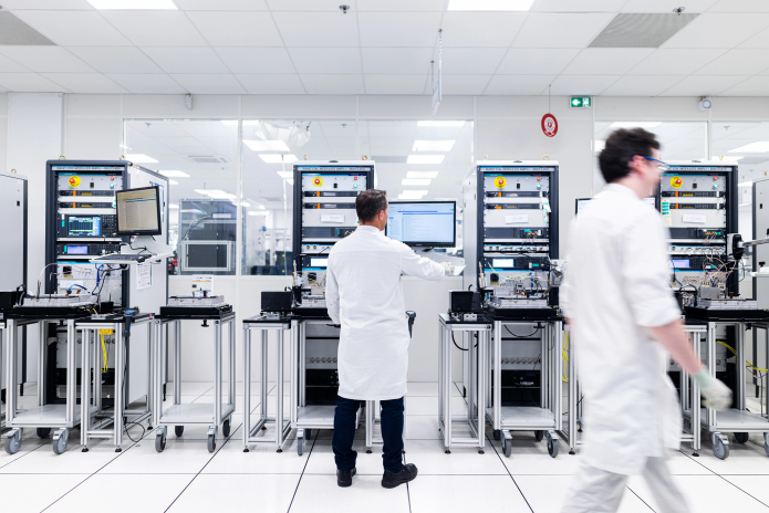 Le centre d'excellence en radiocommunications de Thales, à Cholet (photo Adrien Daste / Thales).