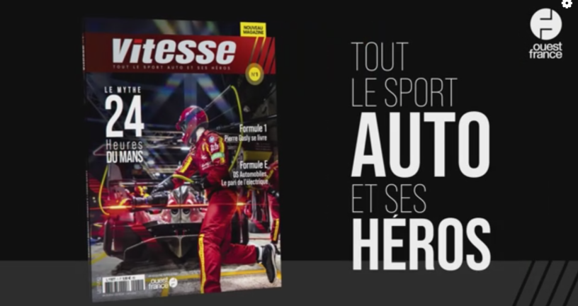 Vitesse, le nouveau magazine édité par Ouest France et consacré au sport automobile (illustration D.R.).