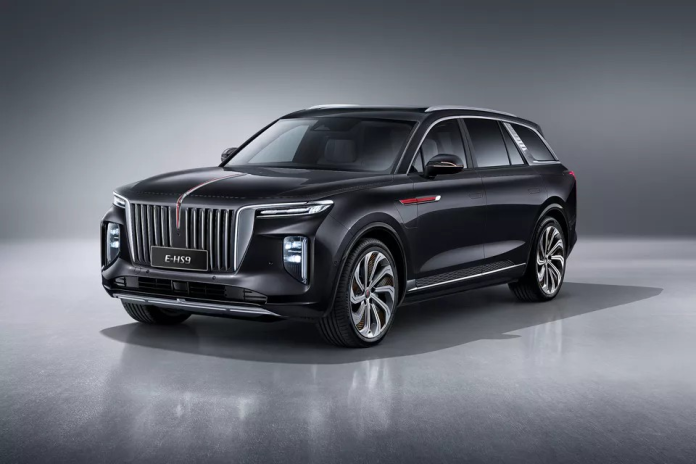 La voiture électrique chinoise Hongqi E-HS9, l'une des plus luxueuses du marché (photo D.R.).