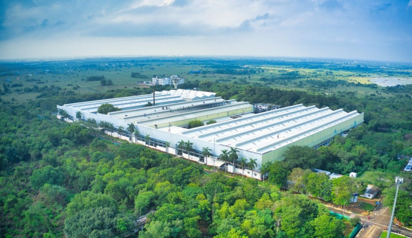 L'usine Stellantis de Tiruvallur (photo D.R.).