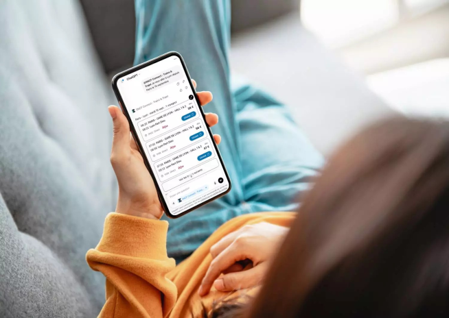 SNCF Connect lance son application sur ChatGPT pour une première expérimentation (photo D.R.).