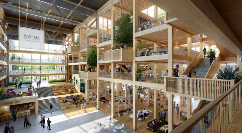 Le futur campus de Neoma à Reims (photo Neoma BS)