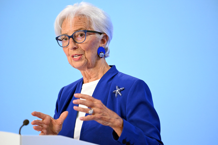 Christine Lagarde, Présidente de la Banque centrale européenne, le 10 juin 2026 à Francfort (photo Kirill Kudryavtsev/AFP).