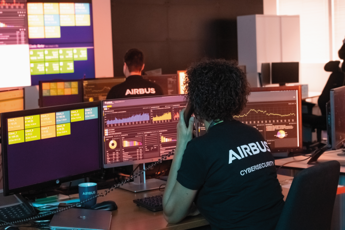 Le centre des opérations d'Airbus Cybersecurity (photo D.R.).