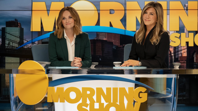 The Morning Show, l'une des séries à succès produite par Hello Sunshine, avec Reese Witherspoon et Jennifer Aniston (photo D.R.).
