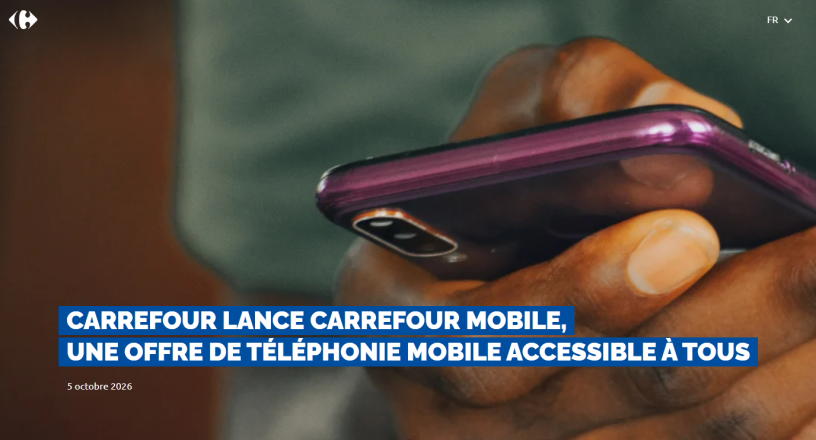 La nouvelle offre "Carrefour mobile" (photo D.R.).