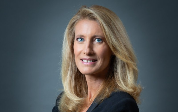 Brigitte Boucher, le nouveau visage de Good Morning Business, sur BFM Business et RMC Life (photo D.R.).