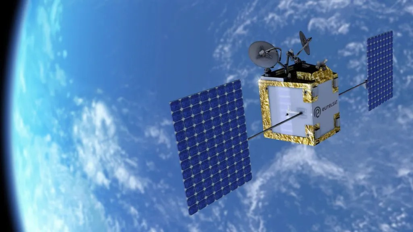 Un des satellites de la constellation OneWeb d'Eutelsat (illustration D.R.).