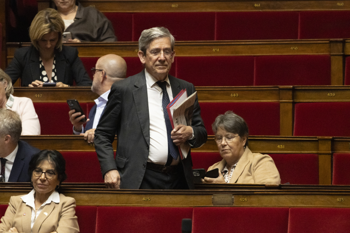 Charles de Courson à l'Assemblée Nationale le 3 juin 2026 (photo Quentin de Groeve/Hans Lucas/AFP).