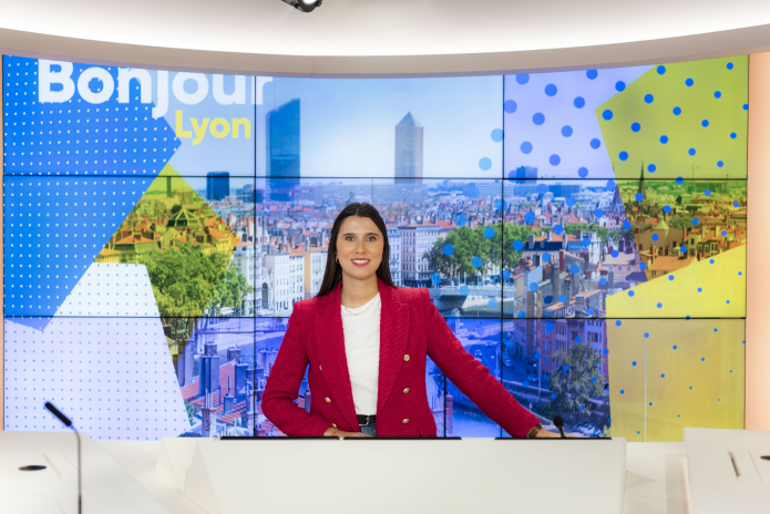 Victoria Solano, journaliste pour BFM Lyon, l'une des 9 chaînes locales de BFMTV (photo BFMTV).