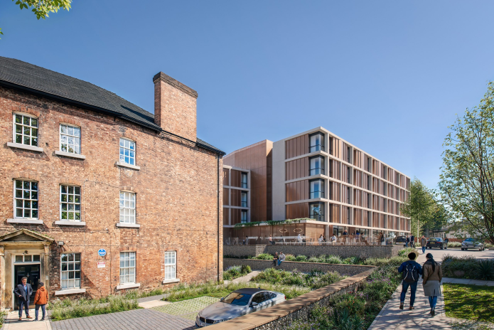 Projet de transformation d'une ancienne gare en hôtel de 110 chambres, sur lequel travaille ION Property Group à Wakefield (illustration D.R.).

