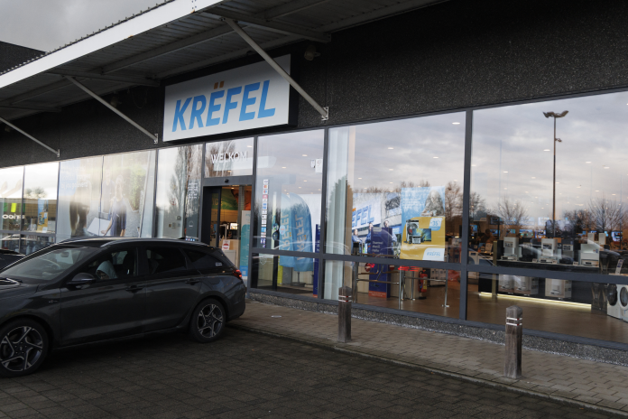 Magasin Krëfel, en Belgique (photo Nicolas Maeterlinck/Belga/AFP).