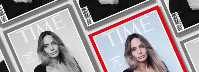 Le premier numéro de l'édition français de Time, avec l'actrice Angelina Jolie en couverture (photo D.R.).