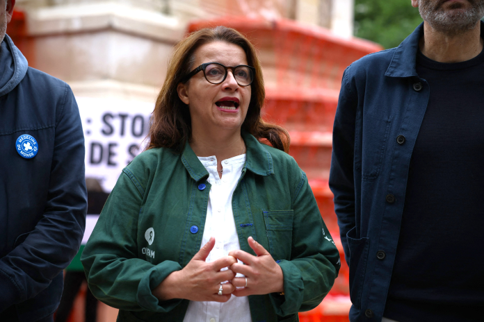 Cécile Duflot, directrice générale d'Oxfam France, à Paris en 2025 (photo Leo Vignal/AFP).

