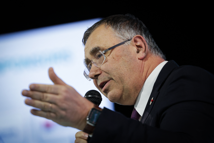 Patrick Pouyanné (Photo by Thibaud MORITZ / AFP)