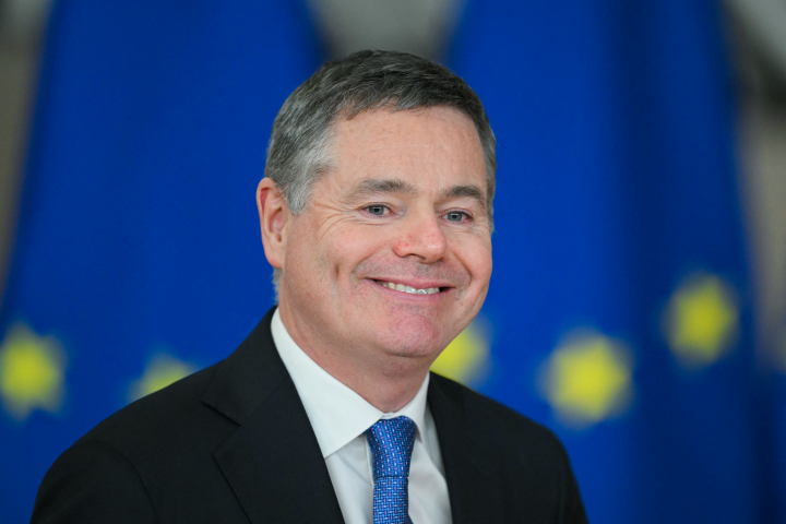 Paschal Donohoe rejoint la Banque mondiale. Photo by NICOLAS TUCAT / AFP