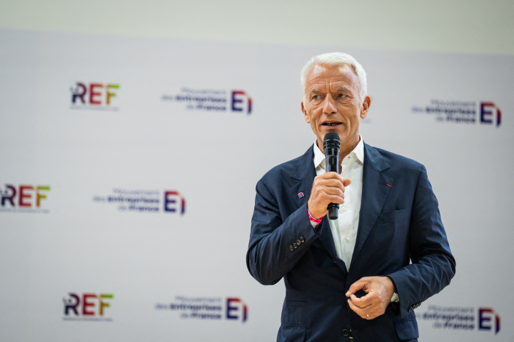 Patrick Martin, président du Medef (Photo by Xose Bouzas / Hans Lucas / Hans Lucas via AFP)