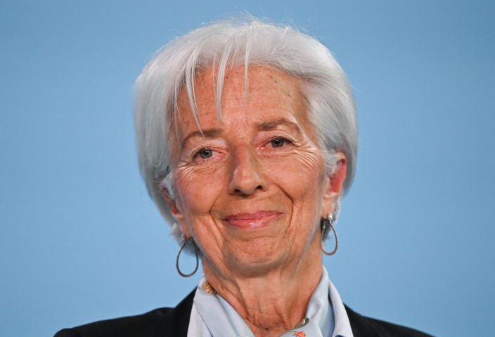 Christine Lagarde, présidente de la Banque centrale européenne - ARNE DEDERT / DPA / dpa Picture-Alliance via AFP
