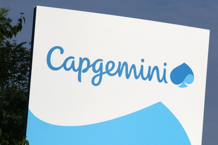 Capgemini (Photo by SEBASTIEN LAPEYRERE / Hans Lucas / Hans Lucas via AFP)