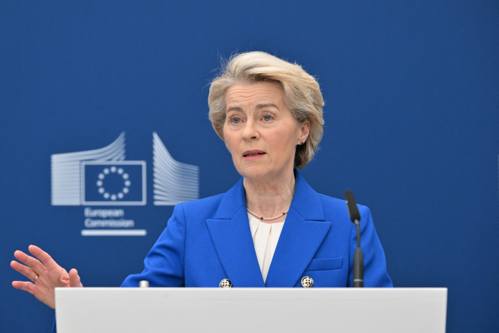 Ursula von der Leyen, présidente de la Commission européenne - Nicolas TUCAT / AFP