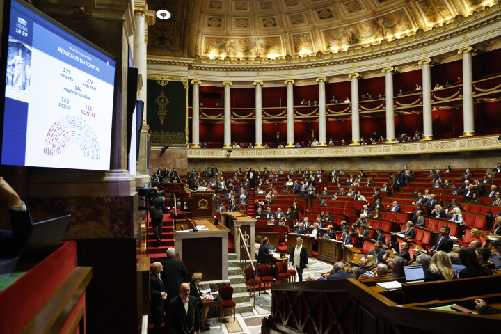 Assemblée nationale (Photo by Ludovic MARIN / AFP)