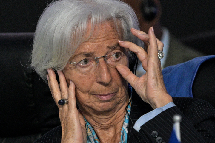 Christine Lagarde, présidente de la Banque centrale européenne - Nelson ALMEIDA / AFP