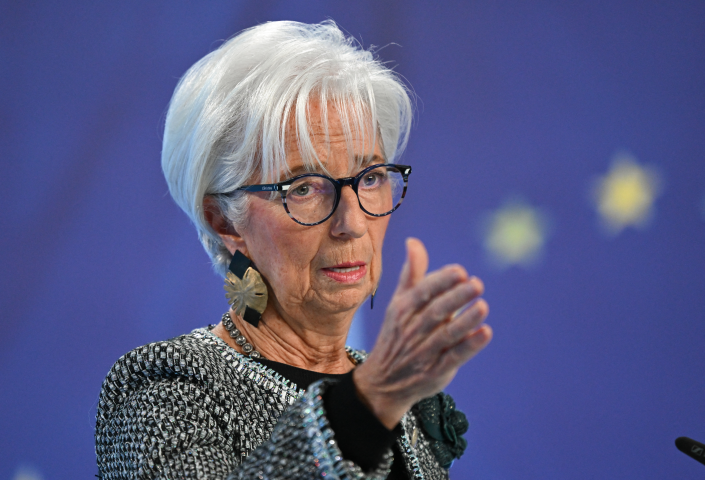 Christine Lagarde, présidente de la Banque centrale européenne - ARNE DEDERT / DPA / dpa Picture-Alliance via AFP