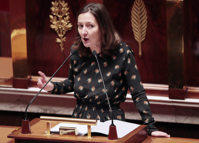 Karine Berger - Photo par JACQUES DEMARTHON / AFP
