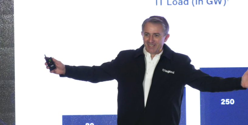 Benoît Coquart, directeur général de Legrand, mardi à Singapour lors de la journée investisseurs du groupe.