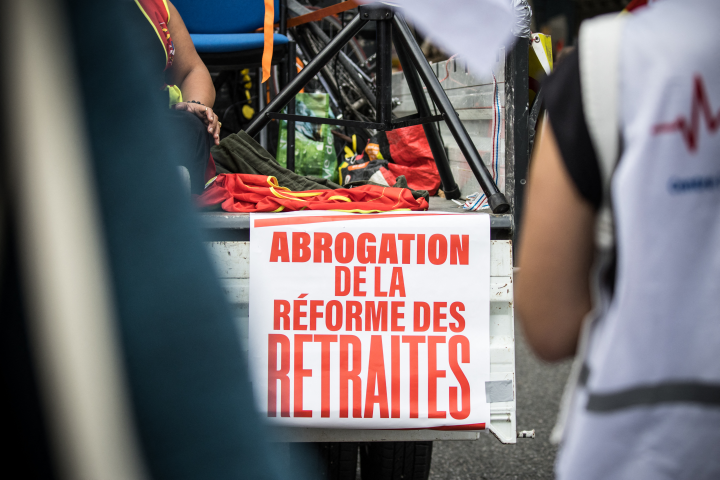 La réforme des retraites ne fait pas l'unanimité sur le plan politique. Photo by Frederic Scheiber / Hans Lucas / Hans Lucas via AFP