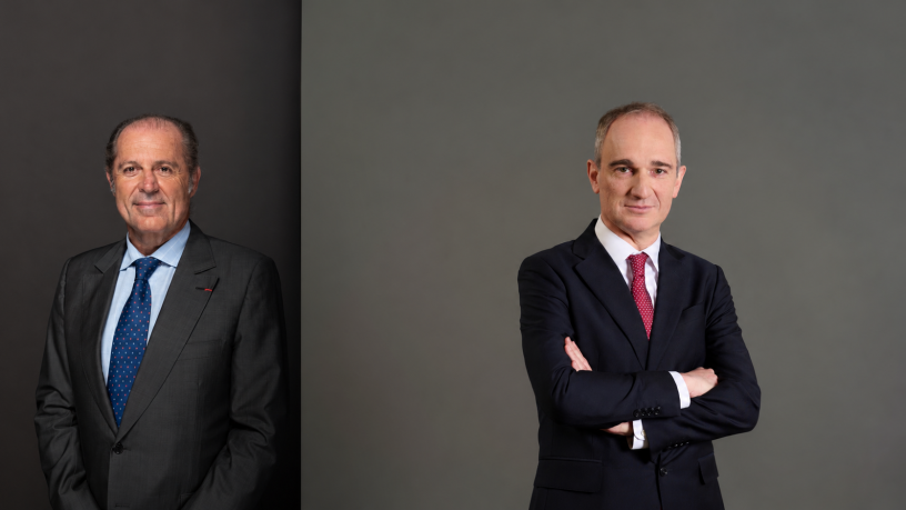À gauche, Philippe Donnet ; à droite, Giulio Terzariol, désormais plus que jamais au centre du dispositif de Generali. © Generali