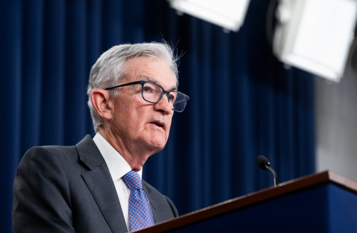 Jerome Powell, président de la Réserve fédérale américaine - Photo par SAUL LOEB / AFP