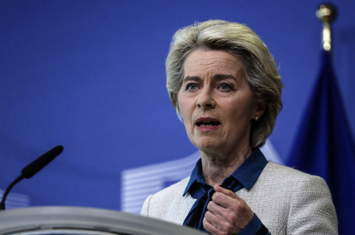 Ursula von der Leyen, présidente de la Commission européenne - Valeria Mongelli / Hans Lucas / Hans Lucas via AFP