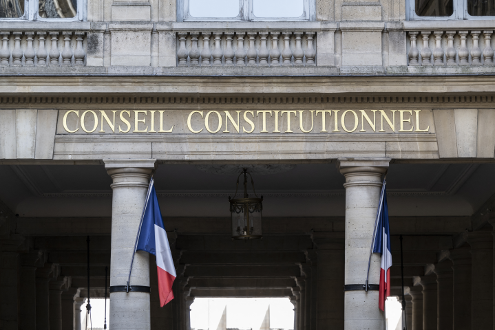 Conseil constitutionnel (Photo by Martin LELIEVRE / AFP)