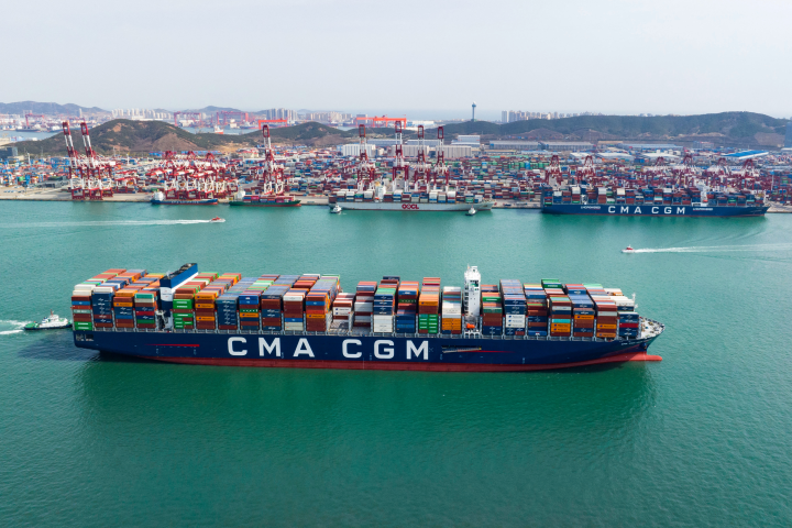CMA CGM (Photo by Costfoto/NurPhoto) (Photo by CFOTO / NurPhoto via AFP)