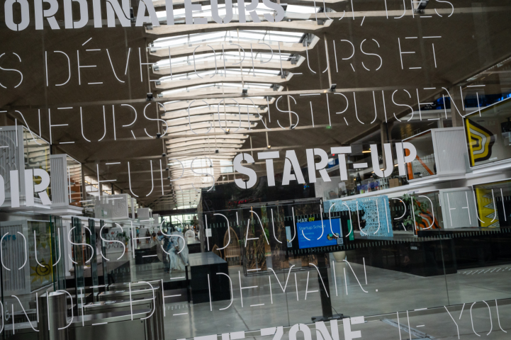 Station F. Photo by Riccardo Milani / Hans Lucas via AFP