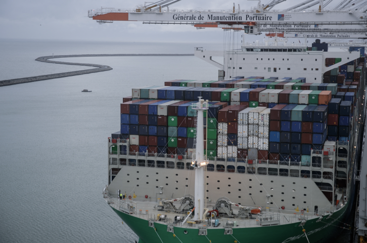 Porte-containers. Sameer Al-DOUMY / AFP