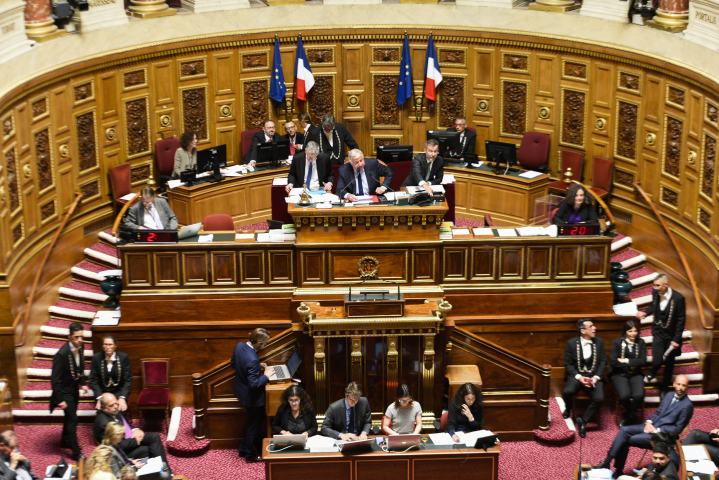 Sénat (Photo by Magali Cohen / Hans Lucas / Hans Lucas via AFP)