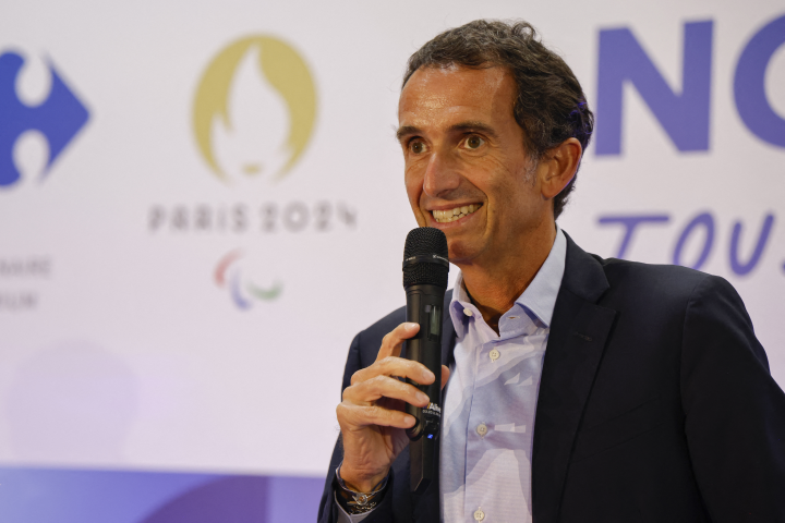 Alexandre Bompard, président-directeur général de Carrefour ( (Photo by Ludovic MARIN / AFP)