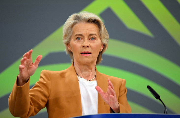 Ursula von der Leyen, présidente de la Commission européenne - NICOLAS TUCAT / AFP