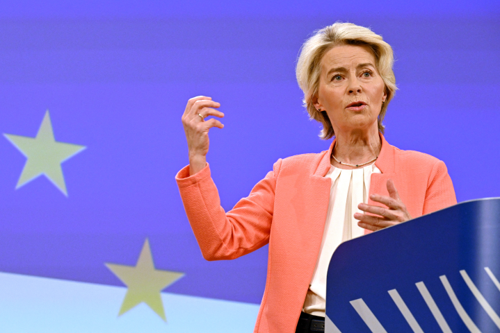 Ursula von der Leyen, présidente de la Commission européenne - NICOLAS TUCAT - AFP