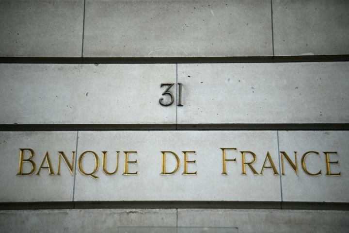 Banque de France (Photo by Christophe ARCHAMBAULT / AFP)