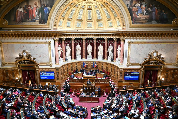 Sénat (Photo by Bertrand GUAY / AFP)