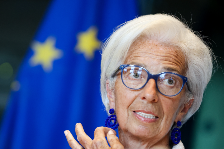 Christine Lagarde, présidente de la Banque centrale européenne - Kenzo TRIBOUILLARD / AFP