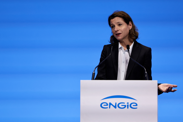 Catherine MacGregor, la directrice générale d'Engie - Photo by STEPHANE DE SAKUTIN / AFP