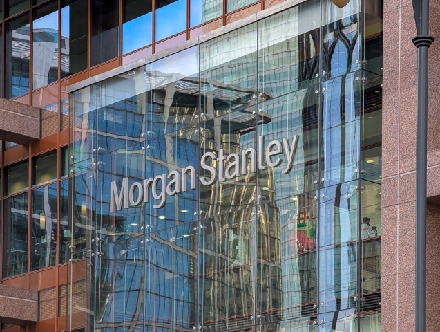 Morgan Stanley European Headquarters At 20 Bank Street In Canary Wharf In London (Photo by Michael Nguyen/NurPhoto) (Photo by Michael Nguyen / NurPhoto / NurPhoto via AFP)