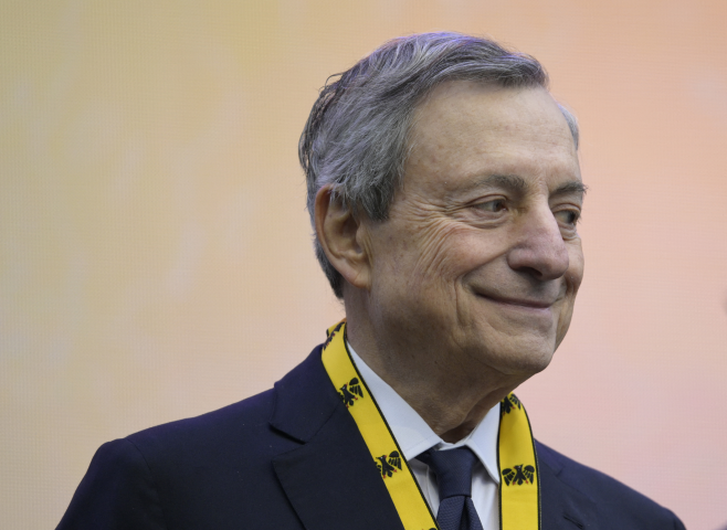 Draghi. Photo par SASCHA SCHUERMANN / AFP